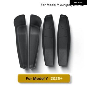テスラ モデルY 2025年発売 ジュニパー カードアサイド 収納 ボックス フロントリア TPE ドア 収納 オーガナイザー トレイ インテリア アクセサリー