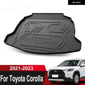 3D TPO トランク マット トヨタ カローラ クロス XG10 2021 - 23 車用カーゴ ブートライナー トレイ カーペットマット 防水 ラゲッジ パッド