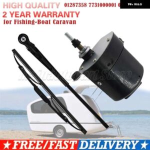 カーアクセサリー 12V 汎用 ウィンドスクリーン ワイパー モーター アームとブレード付き 01287358 7731000001 0390506510 フィッシングボート CARAVA