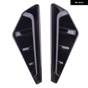 1ペア 車用サイドフェンダー エアベント アウトレット カバー トリム グロスブラック ABS BMW X5 G05 2019 - 23