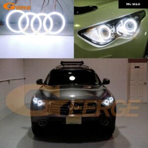インフィニティ FX FX30 FX35 FX37 FX50 QX70 超高輝度 COB LED エンジェルアイキット ハローリング デイライト