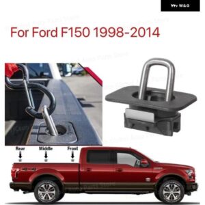 ピックアップタイダウンアンカー 4個 格納式リア トランク サイドウォールアンカー カーゴループフックバックル フォード F150 1998-2014