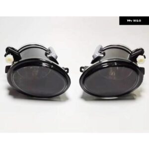 BMW E46 01-06 3シリーズ M3 00-03 E39 M5 1995-2004 フロント バンパー フォグランプ 電球 付き ハロゲンランプペア スモークレンズ