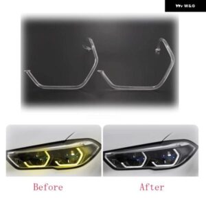 BMW X5 X6 G05 G06 2019-2022 ハイDRL カー ヘッドライト ライトガイドストリップ デイタイム ランニングライト チューブ デイリー ヘッドランプ DRL