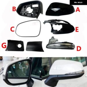 自動リバースバックミラー カバー ベースシェル ウィンカーライト ガラスレンズ フレーム ロアキャップ トヨタ シエナ2021 - 23