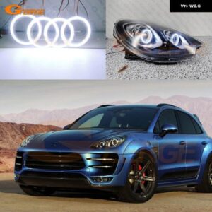 ポルシェ マカン 95B 2014 - 18 デイライト 超高輝度 COB LED エンジェルアイキット ハローリング