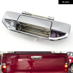 クロームピックアップリア トランク カーゴ ボックス オープナー蓋テールゲートドアロックリリースグラブバックルハンドル プジョー