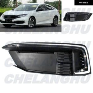 ホンダ シビック セダン 2019 - 21 左側フロント フォグランプ ランプ グリル カバー カーアクセサリー 71185-TBA-A50