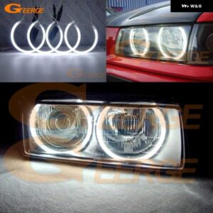 BMW E36 3シリーズ ユーロ ヘッドライト 付き 1992年～1998年 超高輝度CCFLエンジェルアイキット ハローリング