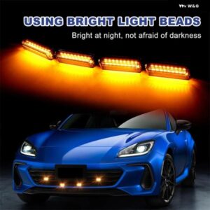 LED グリル ライト スバル BRZ トヨタ GR86 2021 - 24 アンバー フロントホワイト グリル ハザード灯 ランニングランプ マーカー ウィンカー