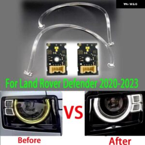 ランドローバー ディフェンダー 2020-2023 車用 DRL ヘッドライト ライトガイドストリップ デイタイム ランニングライト チューブ 回路基板 チップボード