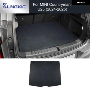MINI COOPER COUNTRYMAN U25 2024 2025 スエード リア トランク パッド アクセサリー 汚れ防止 カーゴライナー マットカバー デコレーション フランネル