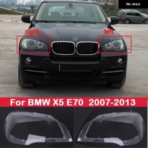 BMW X5 E70 2006-2013 車フロント ヘッドライト レンズ ヘッドランプ ランプシェード ランプシェルカバー