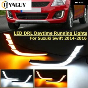LED デイタイム ランニングライト DRLランプウィンカー スズキ スイフト2014 2015 2016
