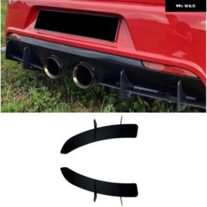 VW ゴルフ 6R MK6 R 6R 2009-2012 車用 リア バンパー リップ ディフューザー スポイラー スプリッター プロテクター カー スタイリング 自動車アクセサリー