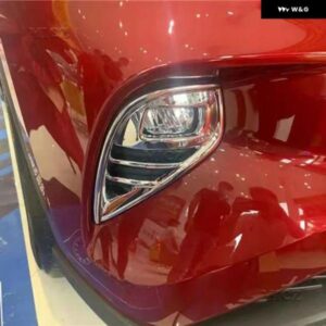 トヨタ ハイランダー カーボン ABS クローム カーリアフロント フォグランプ ランプカバー テール フォグランプ プロテクター オート スタイリング 2022 202