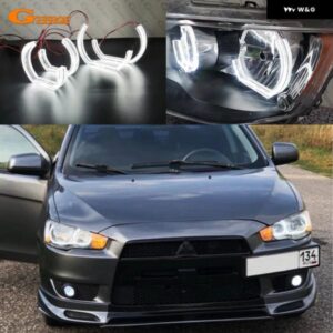 三菱 ランサー VIII 10 X EVO ギャランフォルティスプロトン INSPIRA 超高輝度 DTM M4 スタイル LED エンジェルアイキット ハローリング