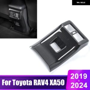 トヨタ RAV4 2019 - 23 XA50 ハイブリッドカー リア エアコン ベント アウトレット フレーム カバー トリム アクセサリー
