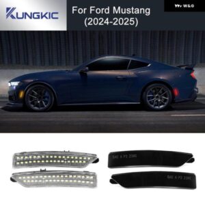 M 車用 2個 フロント リア ライト クリアランス サイドマーカー ライト アンバー フォード マスタング 2024 2025 ホワイト レッド LED サイドマーカー