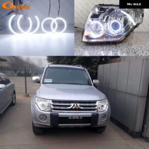 三菱 パジェロ IV ショーグン モンテロ 超高輝度 COB LED エンジェルアイキット ハローリング カーアクセサリー