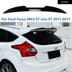 車用リア トランク スポイラー リップ ウィング テール アッパー スプリッター フラップ トリム フォード フォーカス MK3 STライン ST ハッチバック
