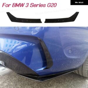 車用リア バンパー ストリップ リップスポイラー ディフューザー スプリッター スクラッチ プロテクター ウィングレット サイドコーナーエクステンション BM