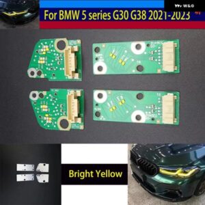 明黄色 BMW 5シリーズG30 G38 LCI F90 M5 LED 2021 - 23車 ヘッドライト DRLチップ バラスト LEDボード