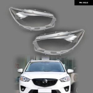 マツダ CX-5 CX5 2013 - 16 ランプシェル 車用 ヘッドライト カバー ランプシェード クリア ヘッドランプ ハウジング レンズ マスクペア
