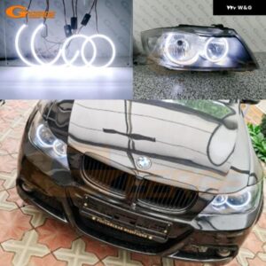 BMW 3シリーズ E90 E91 プレLCI 2005 2006 2007 2008 ヘッドライト 超高輝度 COB LED エンジェルアイ ハローリング カー スタイリング