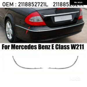 メルセデス ベンツ E クラス W211 ABS リア バンパー クロームストリップ OEM 2118852721 2118852821