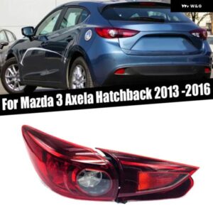 外装 アクセサリー マツダ 3 アクセラ ハッチバック 2013 - 16 リア テールライト シグナルランプ カーライト ハウジング 電球 なし