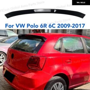 フォルクスワーゲン VW ポロ 6R 6C 2009-2017 車用テールウィング リア トランク スポイラー ウィング ルーフスポイラー ウィング 自動車アクセサリー