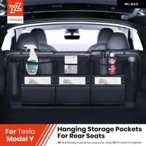 テスラ 2021-2025 モデルY ジュニパー トランク ボックス 収納 バッグ カーアクセサリー レザー トランク 多機能 リア 収納