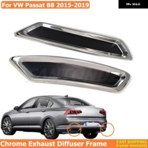 VW パサート B8 2015-2019 リアエキゾースト カスタム クロームエキゾースト ディフューザー フレーム RLINE チューニング HIGHLINE TSU FSU