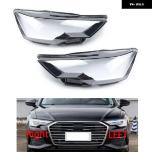 アウディ A6 A6L C8 2019-2021 2020 車用 ヘッドランプ カバー ヘッドライト カバー シェルレンズ OEM品質ペア