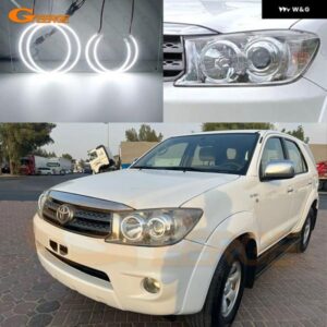トヨタ フォーチュナー 2008 2009 2010 超高輝度 SMD LED エンジェルアイ ハローリングキット デイライト カーアクセサリー