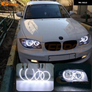BMW 1シリーズ E81 E82 E87 E88 2004 - 2012 超高輝度 COB LED エンジェルアイキット ハローリング カーアクセサリー