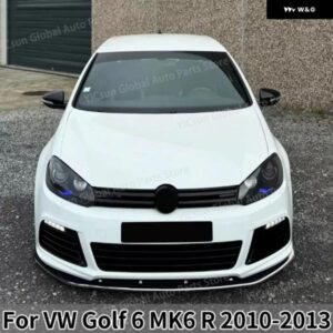 車用フロント バンパー スポイラー リップアンダースプリッターブレード フォルクスワーゲン VW ゴルフ 6 MK6 R 2010-2013