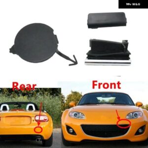 車用フロント バンパー 牽引フックカバー キャップトレーラーシェル マツダ MX-5 MX5 MIATA 2009-2012