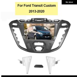 2DIN カー ラジオ フェイシア フォード トランジット カスタム 2013-2020 DVD ステレオ フレーム パネル マウント ダッシュインストール ベゼル トリム