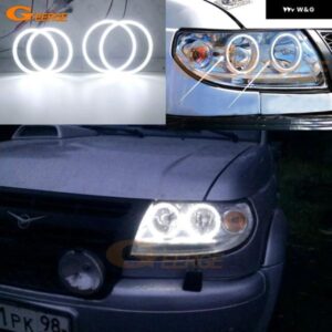 UAZ パトリオット バイジャ トゥロス 2007-2019 超高輝度 SMD LED エンジェルアイ ハローリングキット デイライト カー スタイリング アクセサリー