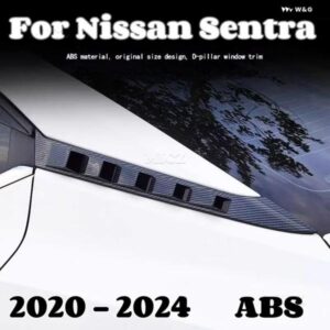 日産 セントラ ABS アクセサリー カーボン カー リアウィンドウ スポイラー サイドウィング モールディング ストリップ トリム プロテクター カバー オート
