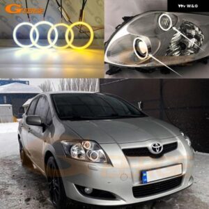 トヨタ オーリス カローラ E15 2006 - 09 超高輝度 AW スイッチバック デイライト ウィンカー LED エンジェルアイキット ハローリング