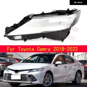 トヨタ カムリ 2018 - 22 ヘッドランプ シェル ク リアランプ シェード レンズ フロント ヘッドライト カバー ランプシェード プレキシガラス