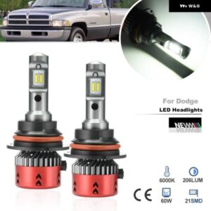ダッジ ラム 1500 2500 3500 1994-2001 キャラバン ダコタ スピリット フロント 9004 HB1 LED ハイ/ロー ヘッドライト コン バージョン キット 6500K CANバ