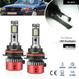 ベンツ SL クラス R129 SL320 1994-1997 SL500 SL600 1994-2002 フロント 9004 HB1 LED ハイ/ロー ヘッドライト コン バージョン キット 6500K CANバス