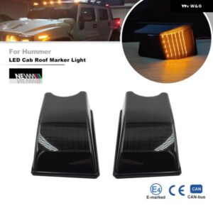 ハマー H2 2003-2009 H2 SUT 2005-2009 スモーク 2個 フロント アンバー LED キャブ ルーフ マーカー ライト