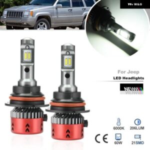 ジープ グランド チェロキー ZJ 1993 - 98 9004 HB1 LED ハイロービーム ヘッドライト コン バージョン キット 6500K プラグアンドプレイ