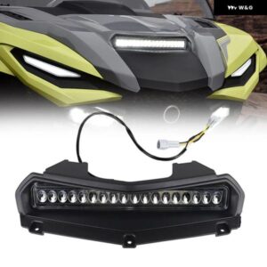 ATV LEDフロント補助スポットライトフード パネル スクープライト ヤマハ ウルヴァリンRMAX2 RMAX4 1000 2021-2024