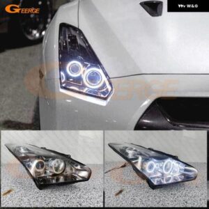 日産 スカイライン R35 GTR GT-R 2007 2008 2009 2010 - 2014 2015 2016 超高輝度 COB LED エンジェルアイキット ハローリング